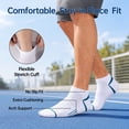 thumbnail image 6 of LITERRA 12 Pairs Mens Ankle Athletic Sock Low Cut Cushion Casual Sock Comfortable Breathable for Men, 6 of 8