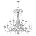 thumbnail image 2 of Livex Lighting Daphne 18 Light Foyer Chandelier in Polished Chrome, 2 of 10