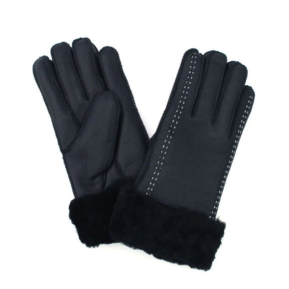 Eastern Counties Leather Womens Mabel Cuffed Sheepskin Winter Gloves