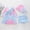Light Blue, variant on YANGXINX Girls Swimsuit 2 Piece Stylish Funny Printed with Skirt and Matching Swim Cap Cute Ruffle Tankini Sets for Kids swimsuits with cap