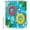 Blue, variant on Summer Swimming Rings Shower Curtain Set - Small 36" x 72" Washable Bathtub Curtain with 12 Hooks, Floral Plumeria Yellow Wooden Waterproof Fabric Stall Shower Curtains for Bathroom/Bathtub Décor
