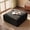 Black, variant on Corduroy Ottoman Pouf 40 Inch Square, Oversized Soft Foot Rest with Foam Chunk Filling, Movable Large Footstool for Living Room Bedroom, Green, 1 Piece