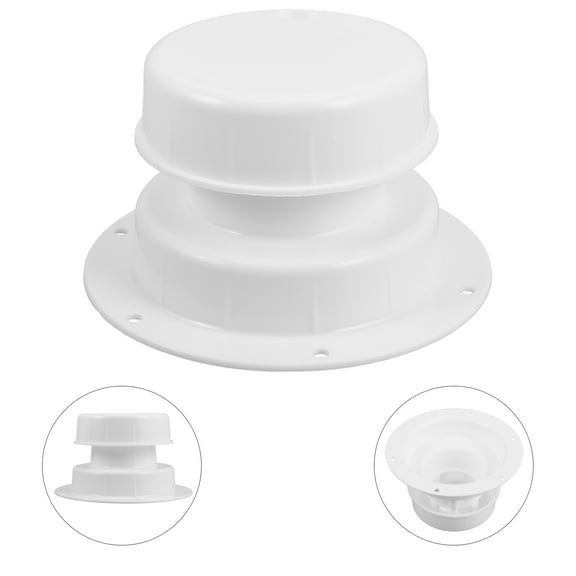 PBPBOX Rv Plumbing Vent Cover White Plastic Roof Vent Cap for Trailer Prevents Debris Entry
