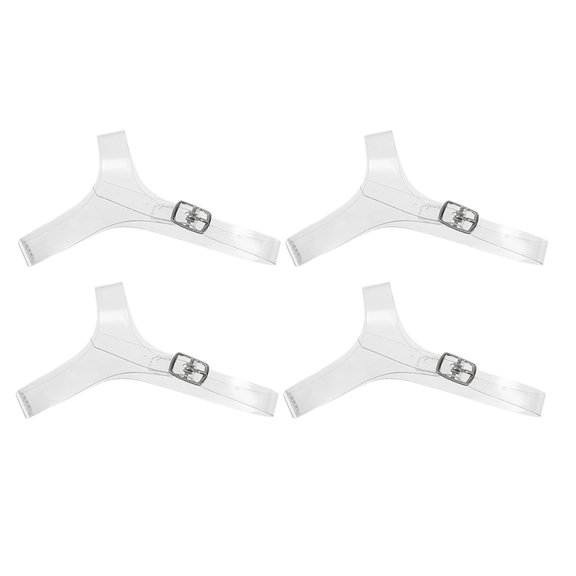 Raindrops  2 Pairs High Heels Anti-slip Shoe Laces Ring Rings Transparent