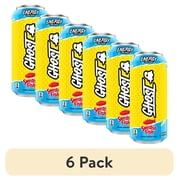 (6 pack) GHOST® ENERGY Zero Sugar Energy Drink, SWEDISH FISH®, 200mg Natural Caffeine, 16 fl oz Can