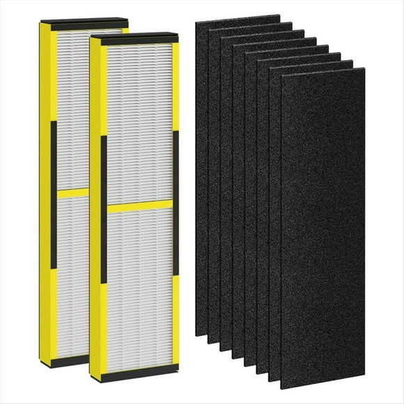 Filtro de Repuesto FLT4825 para Purificador de Aire Germ Guardian, para AC4825 AC4850, 2 Filtros HEPA Verdaderos + 8 Filtros de Carbón