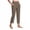 Brown, variant on Womens Pull on Capri Pants with 4 Pockets Wide Waistband High Waisted Stretch Workout Yoga Split Capris, Beige XL,M,Green