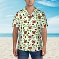 thumbnail image 4 of Daiia Cute Bear Hawaiian Shirt for Men Gentle Cotton Regular Short Sleeve Casual-XX-Large, 4 of 9