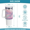 thumbnail image 3 of Unicorn Clouds in Rainbow 40 oz Tumbler with Handle Insulated&nbsp;Travel Mug&nbsp;Lid Straw Leak Proof Steel Vacuum Water Bottles Glasses Fits in Car Cup Holder, 3 of 7