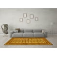 thumbnail image 3 of Ahgly Company Indoor Square Persian Yellow Traditional Area Rugs, 8' Square, 3 of 4