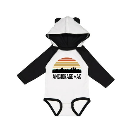 

Inktastic Anchorage Alaska Skyline Gift Baby Boy or Baby Girl Long Sleeve Bodysuit