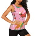 thumbnail image 2 of Balery Different Dogs Christmas Camiseta sin mangas estampada ligera para mujer, tops de entrenamiento sin mangas, camisetas de yoga transpirables de secado rápido.-Small, 2 of 7