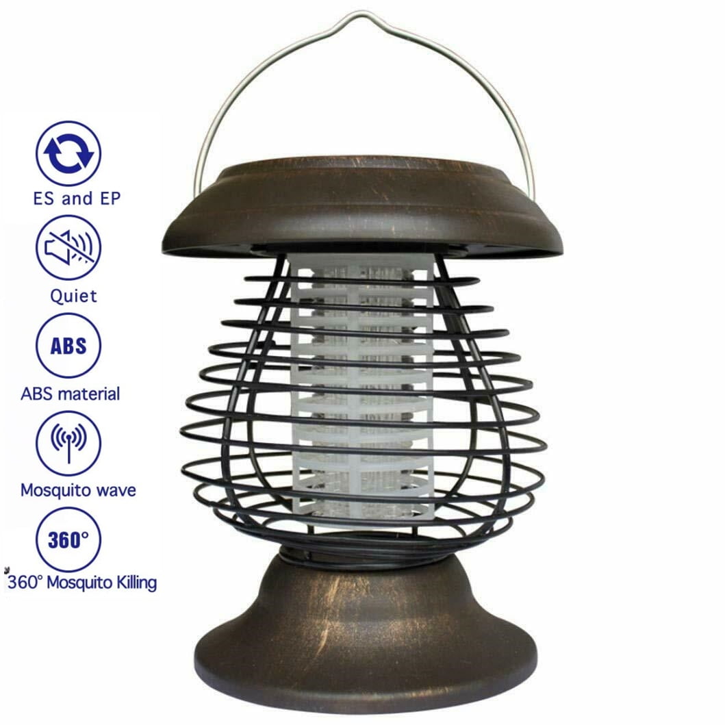 Solar Powered Light, Mosquito and Insect Bug ZapperUV Radiation