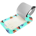 thumbnail image 2 of Square 2Pack PU Leather Sexy Lips Pattern Cruise Luggage Tag with Privacy Cover and Name ID Tag for Travel Handbags Backpacks Luggage Tags, 2 of 6