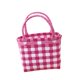 thumbnail image 2 of Bolso de mano tejido, fácil de limpiar, transpirable, ideal para playa, picnic, vacaciones y citas. rosa, 2 of 9
