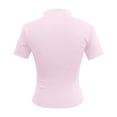 thumbnail image 5 of HJYCHN Womens Jacket Fitness Jacket Slim Fit Casual Short Sleeve Sports Jacket Yoga Top Breathable Athletic Outerwear Womens Winter Coats Light Pink S, 5 of 5