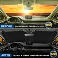 thumbnail image 5 of EcoNour 2-Piece Car Windshield Shade (23.5" x 29") | Foldable Front Window Cover Blocks UV Rays | Durable 240T Polyester Sun Shield, 5 of 10