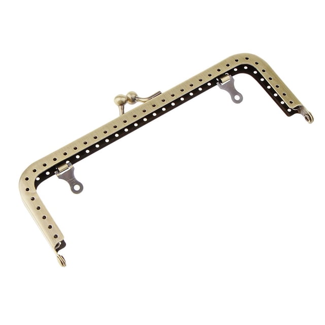 Bolso de metal con cierre a presión, accesorio de embrague 15.5cm