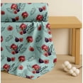 thumbnail image 4 of Soimoi Green Cotton Cambric Fabric Pomegranate & Fig Fruits Print Fabric by the Yard 42 Inch Wide, 4 of 7