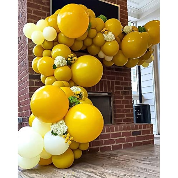 Globos Amarillo Mostaza 18 Pulgadas 10 Pzas Globos de Fiesta de Baby Shower Globos Decorac Lazyair Lazyair