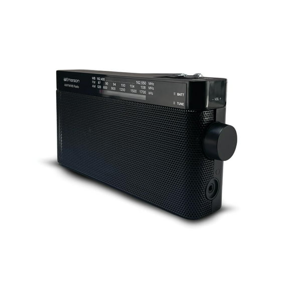 Emerson ER-7004 AM/FM/WB Radio, Lightweight Portable Weather Radio with Telescoping Antenna