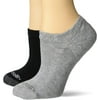 Dr. Scholl's Women's American Lifestyle Blister Guard No Show Socks 2 Pair, Light Grey/Black, Shoe Size: 4-10