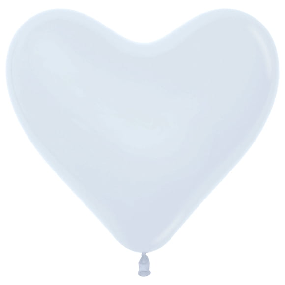 50 Biodegradable Fashion White Heart Party Supplies - Perfect for Birthdays! Durable & Vibrant Colors to Brighten Your Event - Unisex Fun for All Celebrations!