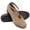 Khaki, variant on Criss-Cross Elastic Strap Mary Jane Flats for Women Low Wedge Casual Flats Shoes Ballet Style Slip On Dress Shoes for Dance Daily Office
