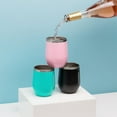 thumbnail image 3 of Corkcicle Classic 12 Ounce Steel Stemless Travel Cup with Lid, Matte Black, 3 of 5