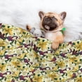 thumbnail image 3 of Yiaed Lilies Flowers Print Dog Blankets-Cat Blanket Washable for Couch Protection,Puppy Blanket, Soft Plush Reversible Throw Furniture Protector-, 3 of 8