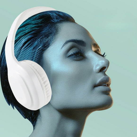 Auriculares Bluetooth inalámbricos sobre la oreja V5.3 | Batería de 180 horas | Micrófono HD | Soporte de cable de audio AUX | Reproducción de ranura para tarjetas | Carga tipo C | Controladores de