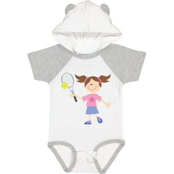 Inktastic Tennis Girl Girls Baby Bodysuit