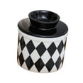 thumbnail image 4 of Crock Keeper con Tapa Moderno Contenedor de Tarro Portátil para Hotel Uso en el Hogar Regalo de Inauguración de la , Rejilla De Diamantes Cuadrícula rómbica, 4 of 8