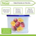 thumbnail image 5 of 7Penn Silicone Food Storage Bag 1000mL - 1pk Blue 8 x 6.25in Reusable Food Bags, 5 of 7