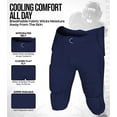 thumbnail image 2 of Exxact Sports Proline Men's Integrated Football Pants with 7 Flex Pads, Lightweight Football Practice Pants for Protection (AXL, Navy), 2 of 7