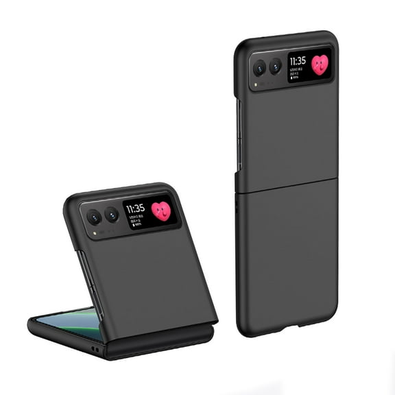 For Motorola Razr 40 Phone Case, Ultra Slim and Durable Matte Hard PC Shockproof Stylish and Protective Phone Case Cover for Moto Razr 40,Black