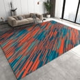thumbnail image 1 of Abstract Stripes Area Rugs, Creative Mosaic Washable Carpet, Easy Clean Carpet Washable Indoor Non-Slip Rug for Boys and Girls Nursery Bed Living Room Carpets Nursery Decor,4x8ft, 1 of 6