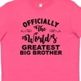 thumbnail image 4 of Inktastic Officially the World's Greatest Big Brother Youth T-Shirt, 4 of 5