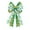 A/B, variant on KCEHTA St Patricks Day Bow, St Patricks Day Tree Topper Green Shamrock Burlap Bow for Wreath