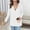White, variant on Fznquz Women Cardigans Lightweight Long Sleeve Casual Sweaters Gray Fall Winter Zip Up Hooded Outerwear