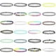 thumbnail image 1 of 24 Pieces Elastic Necklace,stretch Tattoo Choker Chain Rainbow Bracelet Vintage Rubber Tattoo Necklace Henna Choker -ys, 1 of 5