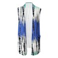 thumbnail image 4 of Lolmot Womens Long Vests Sleeveless Draped Lightweight Print Open Front Cardigan Layering Vest with Side Pockets, 4 of 4