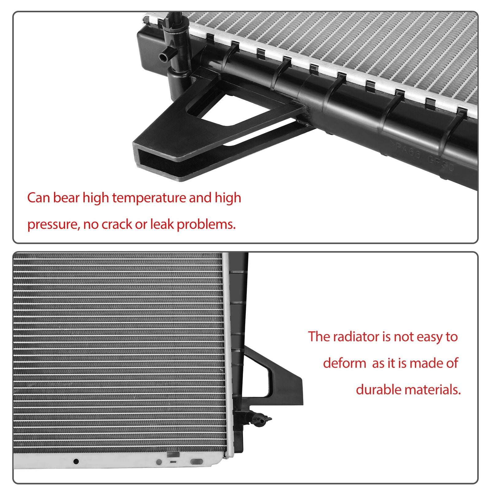 Ledkingdomus Radiator Complete Ford F-150 F-200 F-250 F-250 HD F-350 Bronco 5.0L 5.8L V8