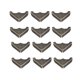 thumbnail image 1 of Protectores de esquina de metal para escritorio Unique Bargains, cubierta de borde de mesa 57x57x13mm tono bronce 12 piezas, 1 of 3