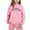 Pink, variant on Little Girls Outfits Sets Casual Winter Wear Trendy Printed Hooded Sweatshirt Fall Girls Clothes Coffee Size 6-7T