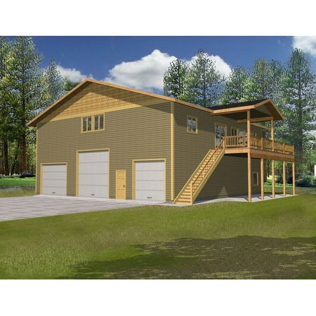 001-3173: Garage apartment 3 Bed, 3 Bath Luxury Home Plan, 2500 Sq Ft: Full Blueprints with License to Build by Home Plan Marketplace - Lesuto