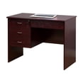 thumbnail image 2 of Sial Laptop Desk, 4 Drawers, 40 Inch, Mahogany Brown Composite Board, 2 of 5
