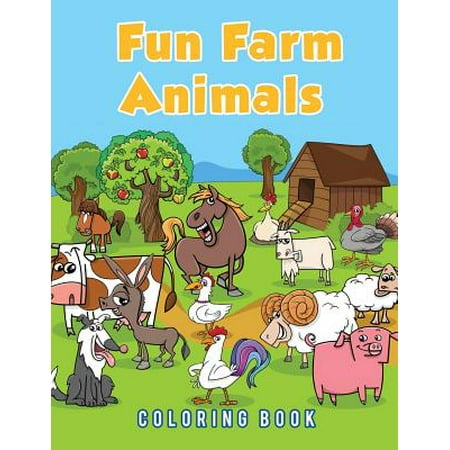 Fun Farm Animals Coloring Book