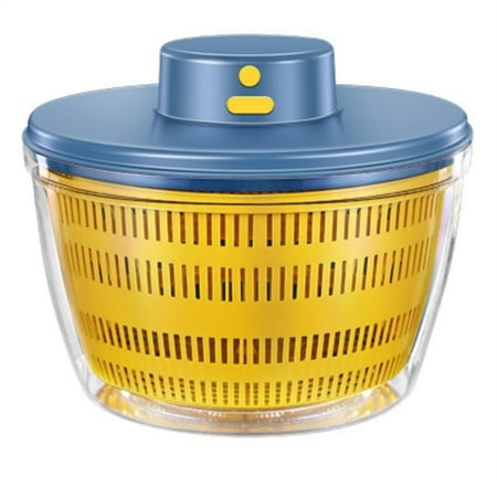 

Salad Electric Dryer Salad Dehydrator Multifunction Fruits Draining Basket USB Charing Kitchen Drainer