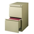 thumbnail image 6 of Hirsh 20" Deep Mobile Pedestal File Cabinet 2 Drawer File-File, Letter Width, Putty, 6 of 8